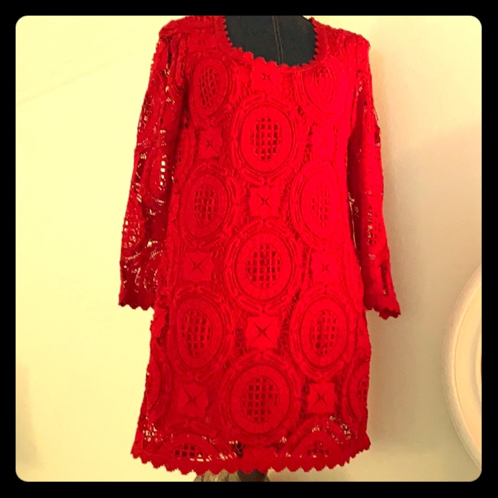 Red Lace dress